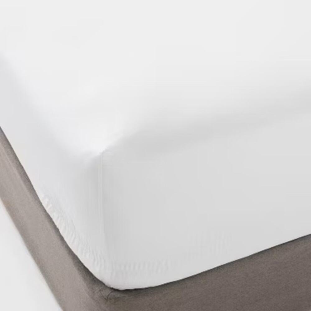 Threshold Full Fitted Sheet White 400 Thread Count Cotton Rich Deep Pocket New